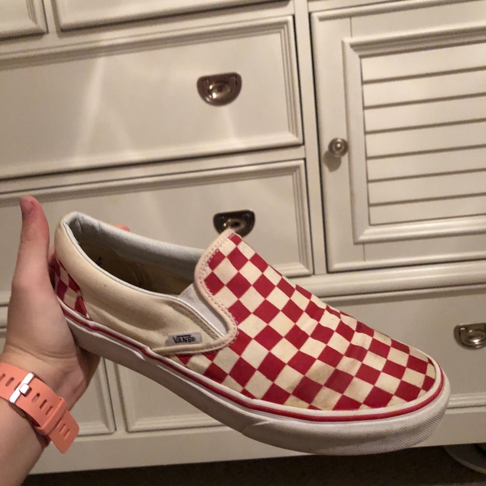 Red Checkered Vans!